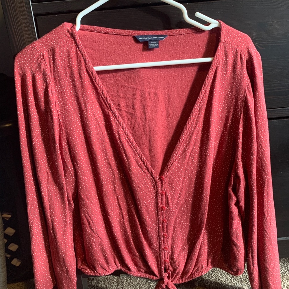 Tie blouse